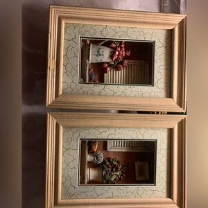 Vintage shadow box pictures